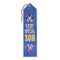 Beistle Pack of 6 Blue "Very Special Son Award" School Award Ribbon Bookmarks 8"